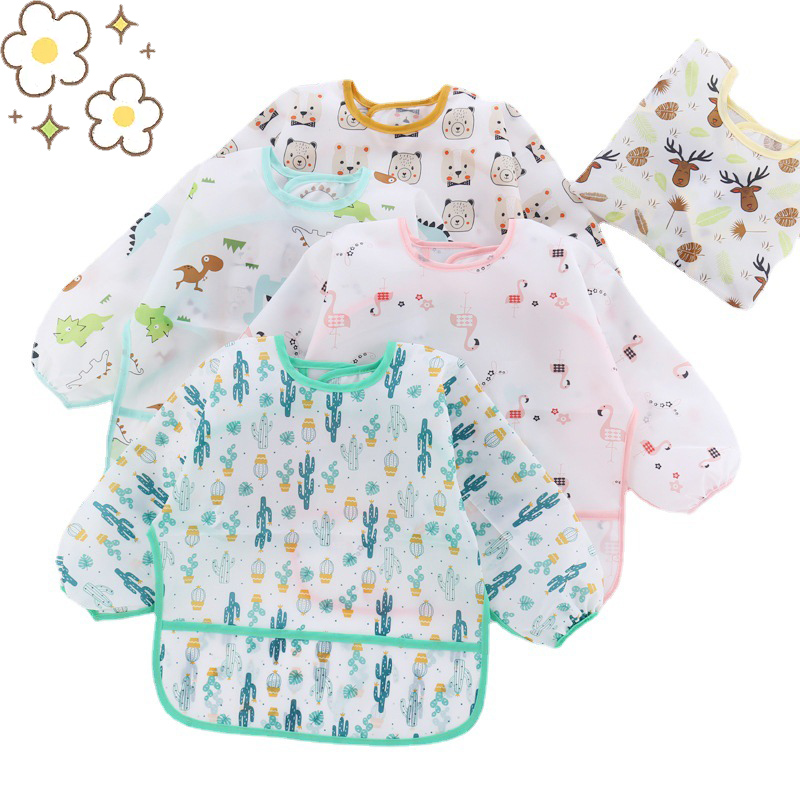 Waterproof Baby Bibs Silicone - Bebek Silikon Karikatür Önlük 0-6 Yıl
