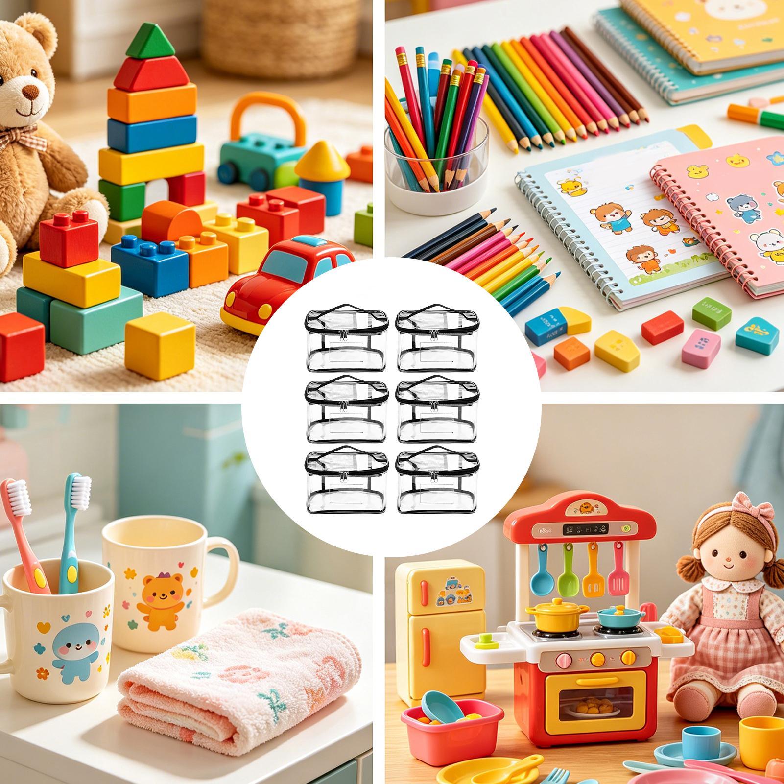 Nursery - Oyuncak Saklama Çantaları 6 Adet Etiketli