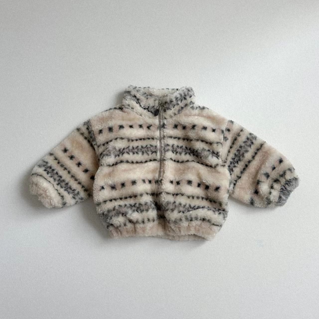 Toddler Boy Winter Fleece Jacket - Kışlık Bebek Sıcak Peluş Mont Kız