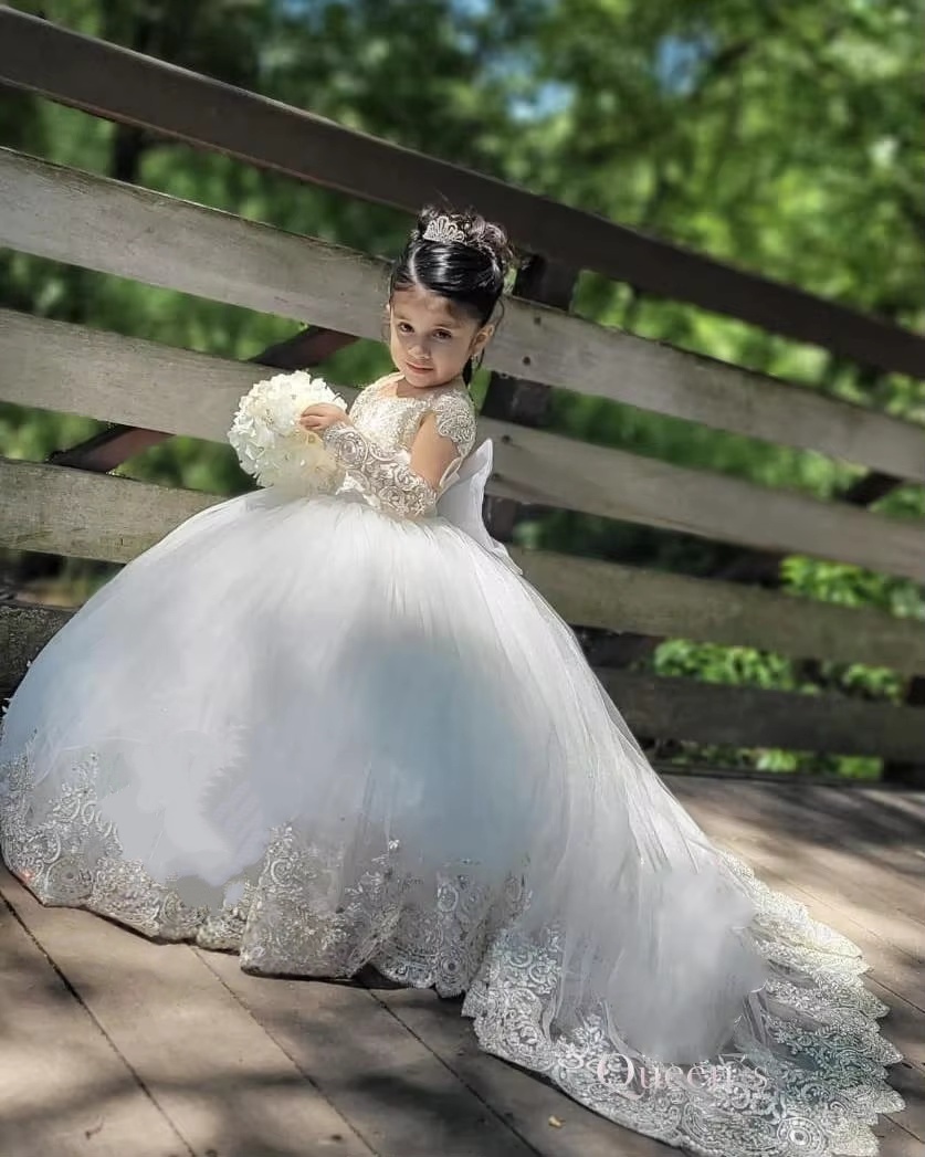 Toddler Girl Tulle Party Dress - JDY Özel Yapım Prenses Çiçek Kızı