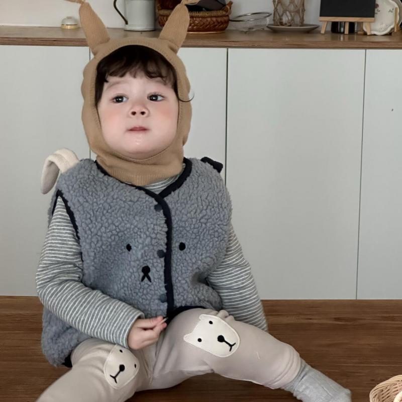 Toddler Boy Winter Fleece Jacket - 2025 Kış Yeni Bebek Kolsuz Peluş