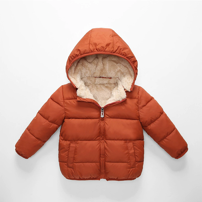 Toddler Boy Winter Fleece Jacket - Küçük Çocuk Erkek Kız Kışlık Kapüşonlu