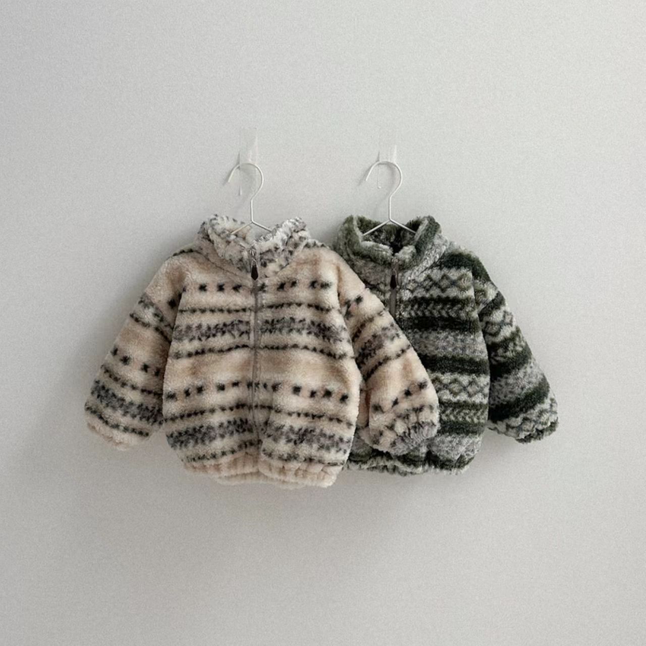 Toddler Boy Winter Fleece Jacket - Kışlık Yeni Bebek Sıcak Peluş Mont