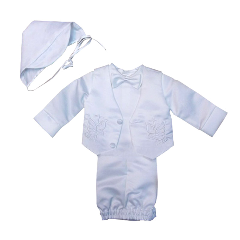 Baby Boy Suit Set Baptism - Vaftiz Giysileri Bebekler Erkek Beyaz Takım