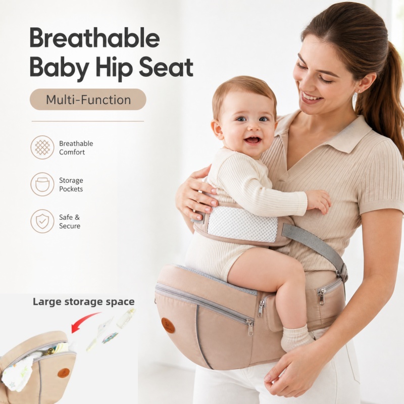 Ergonomic Baby Carrier Newborn To Toddler - Ergonomik Nefes Alabilen Bebek Kalça Taşıyıcısı