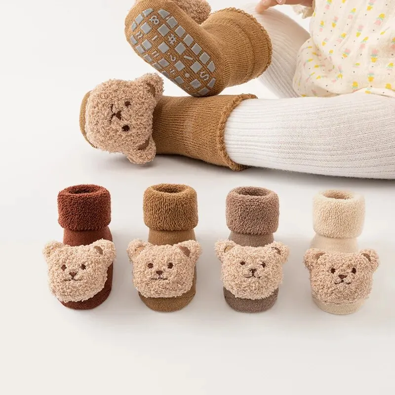 Unisex Baby Socks Non Slip - Sonbahar ve kış moda basit ve