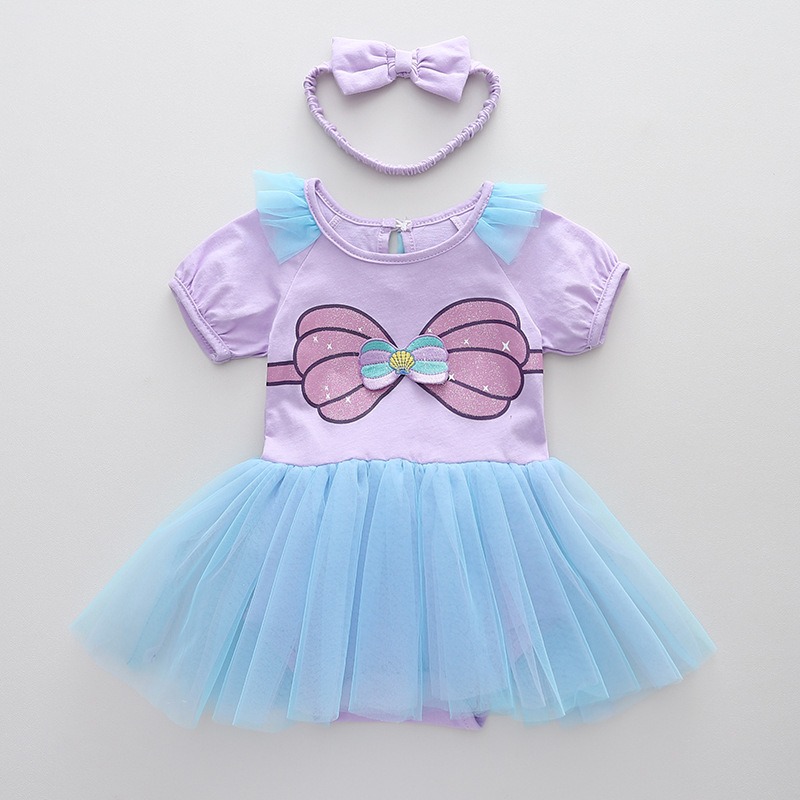 Baby Clothes - THEEPER Bebek Romper Tutu Elbise Kafa