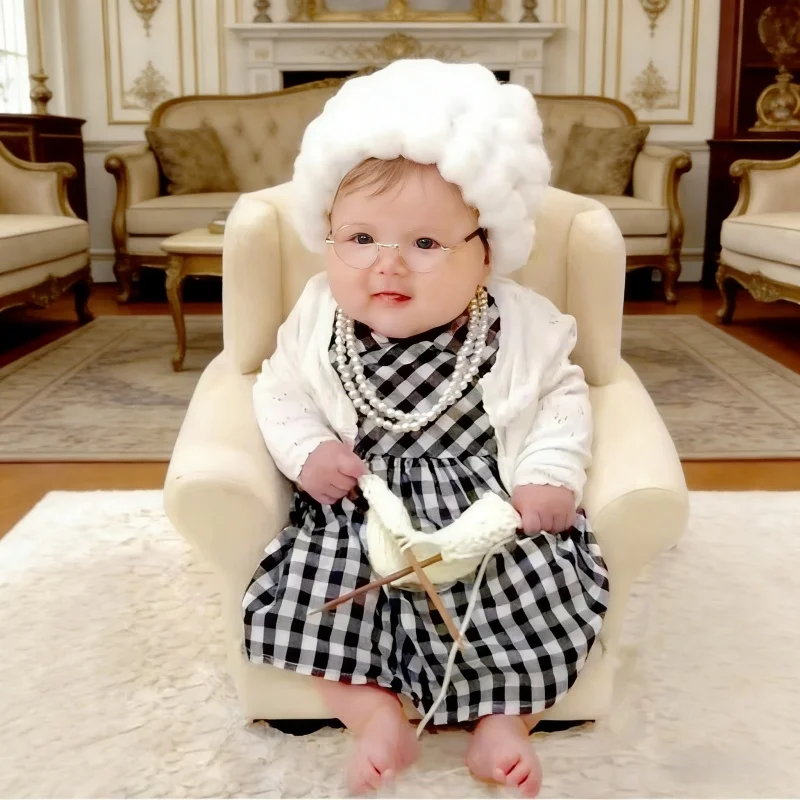 Infant Photography Props Outfit - Yenidoğan Fotoğraf Sahne Bebek Kız Büyükanne