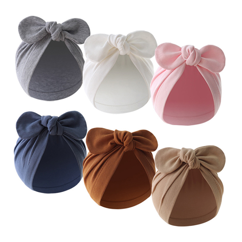 Infant Beanie Hat With Ears - Sevimli tavşan kulaklar bebek türban şapka