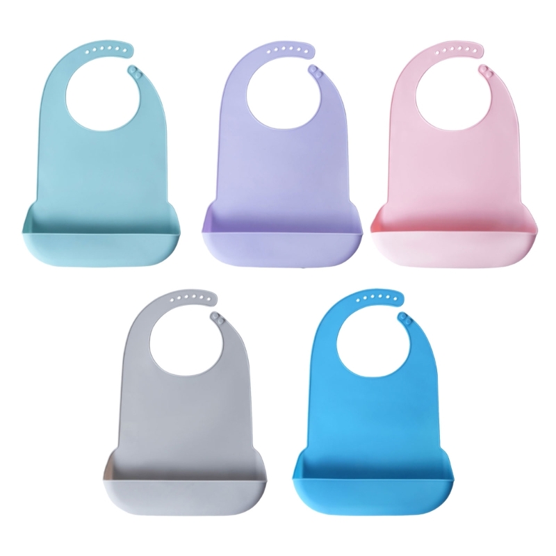 Waterproof Baby Bibs Silicone - Gıda sınıfı Silikon Yetişkin Önlüğü Su