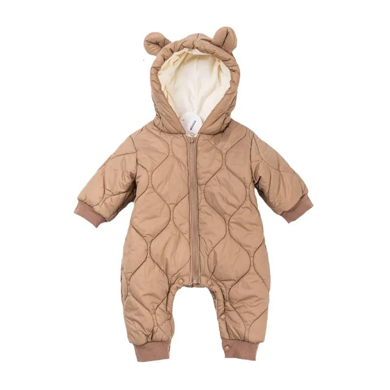 Cotton Baby Onesies Zipper - Yenidoğan Bebek Romper Kış Kalınlaşmak Pamuk
