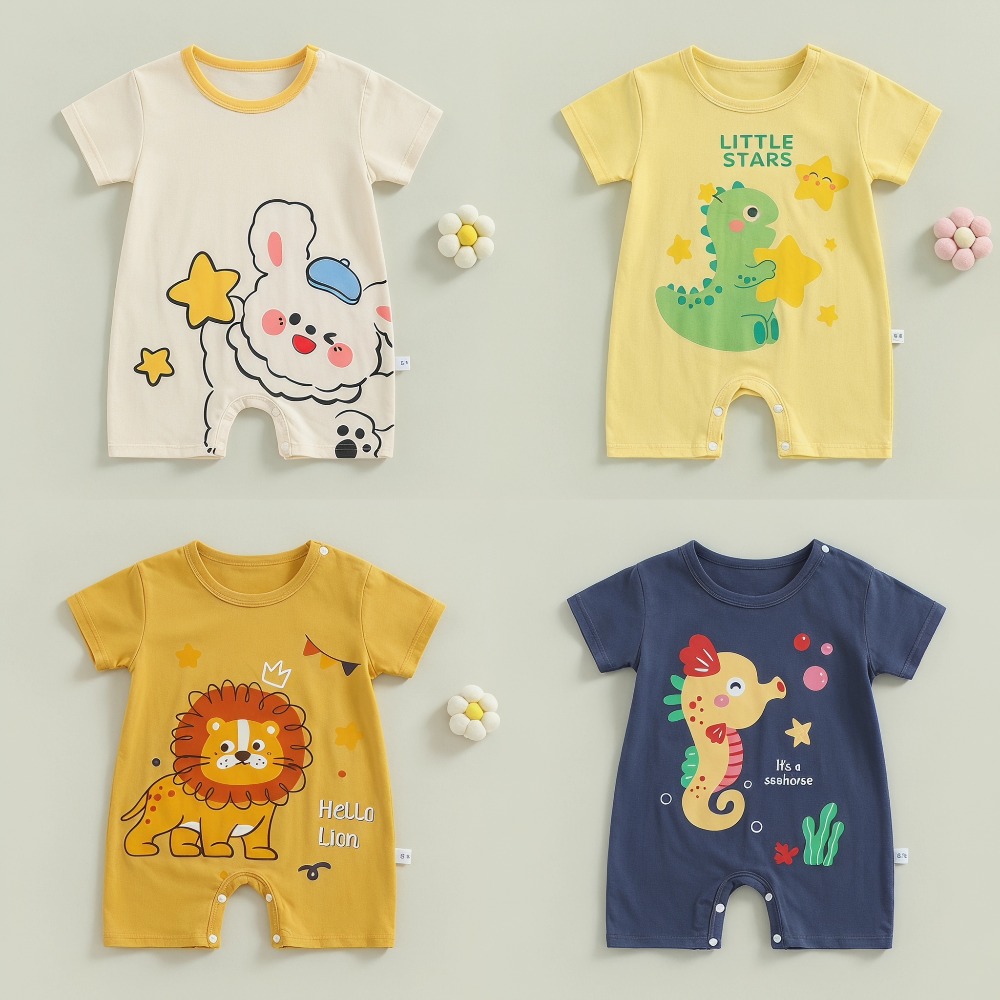 Yaz Baskılı Yenidoğan Bebek Pa - Baby Summer Linen Sleeveless Jumpsuit incelemesi ve fiyatı