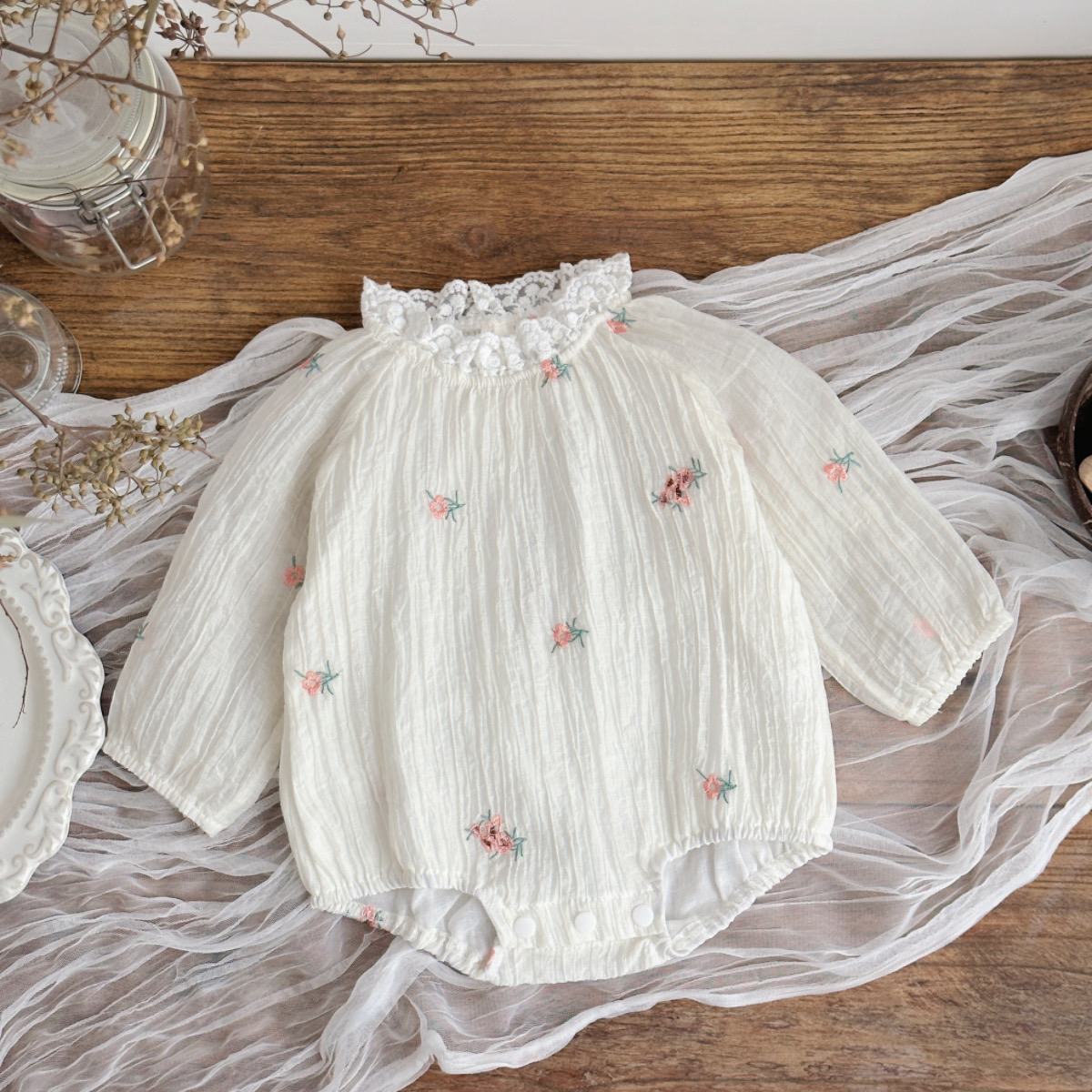 Yaz Yenidoğan Bebek 0-18 M Kız - Newborn Baby Girl Romper Floral incelemesi ve fiyatı
