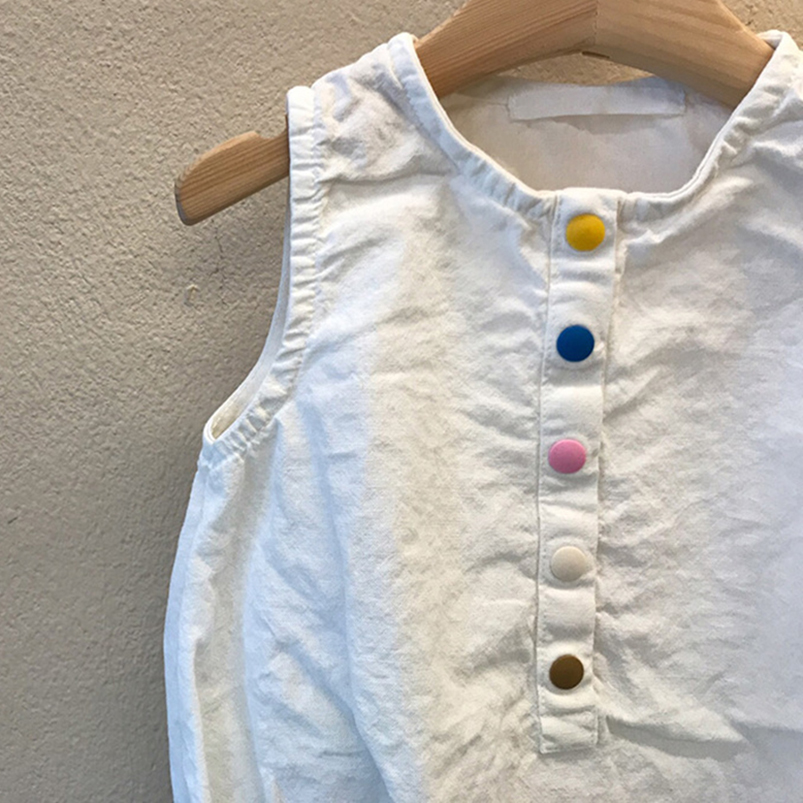 Keten pamuk Boys Romper yaz ko - Baby Summer Linen Sleeveless Jumpsuit incelemesi ve fiyatı