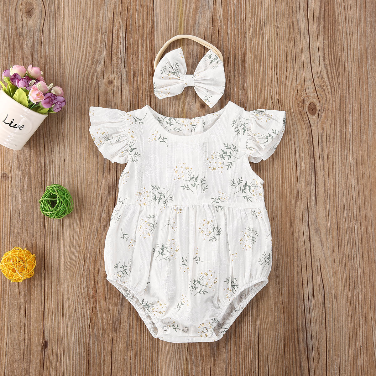 Yenidoğan Bebek Bebek Kız Romp - Newborn Baby Girl Romper Floral incelemesi ve fiyatı