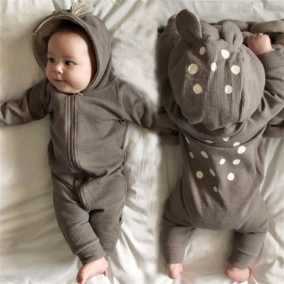 İlkbahar Sonbahar Unisex Bebek - Cotton Baby Onesies Zipper incelemesi ve fiyatı