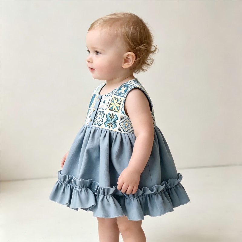 Moda Yenidoğan Bebek Kız Erkek - Baby Summer Linen Sleeveless Jumpsuit incelemesi ve fiyatı