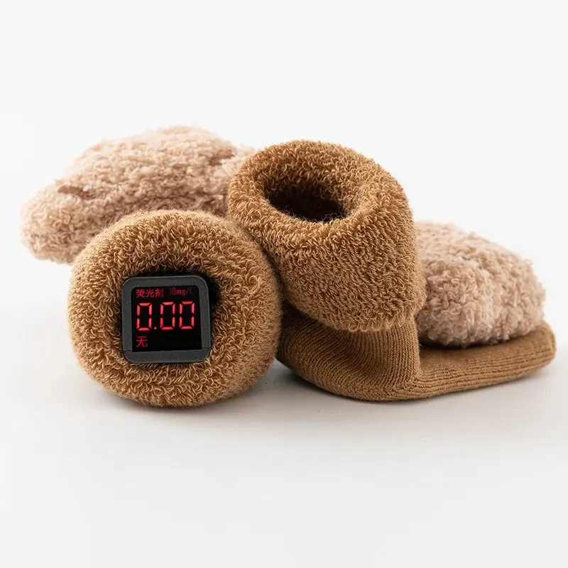 Sonbahar ve kış moda basit ve  - Unisex Baby Socks Non Slip incelemesi ve fiyatı