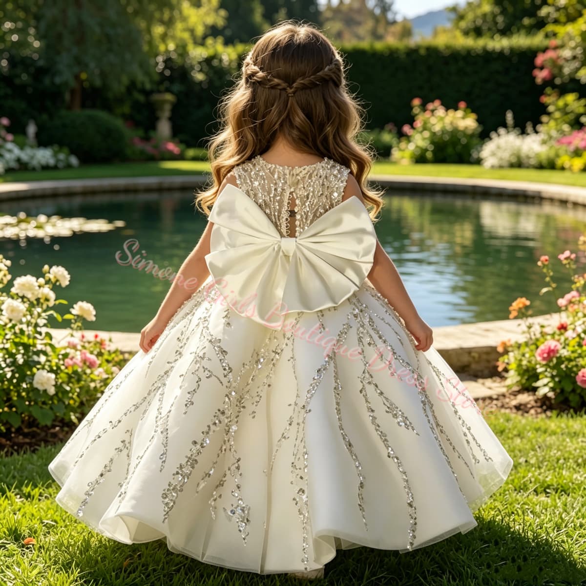 Çiçek Kızı Elbisesi Lüks Boncu - Toddler Girl Tulle Party Dress incelemesi ve fiyatı