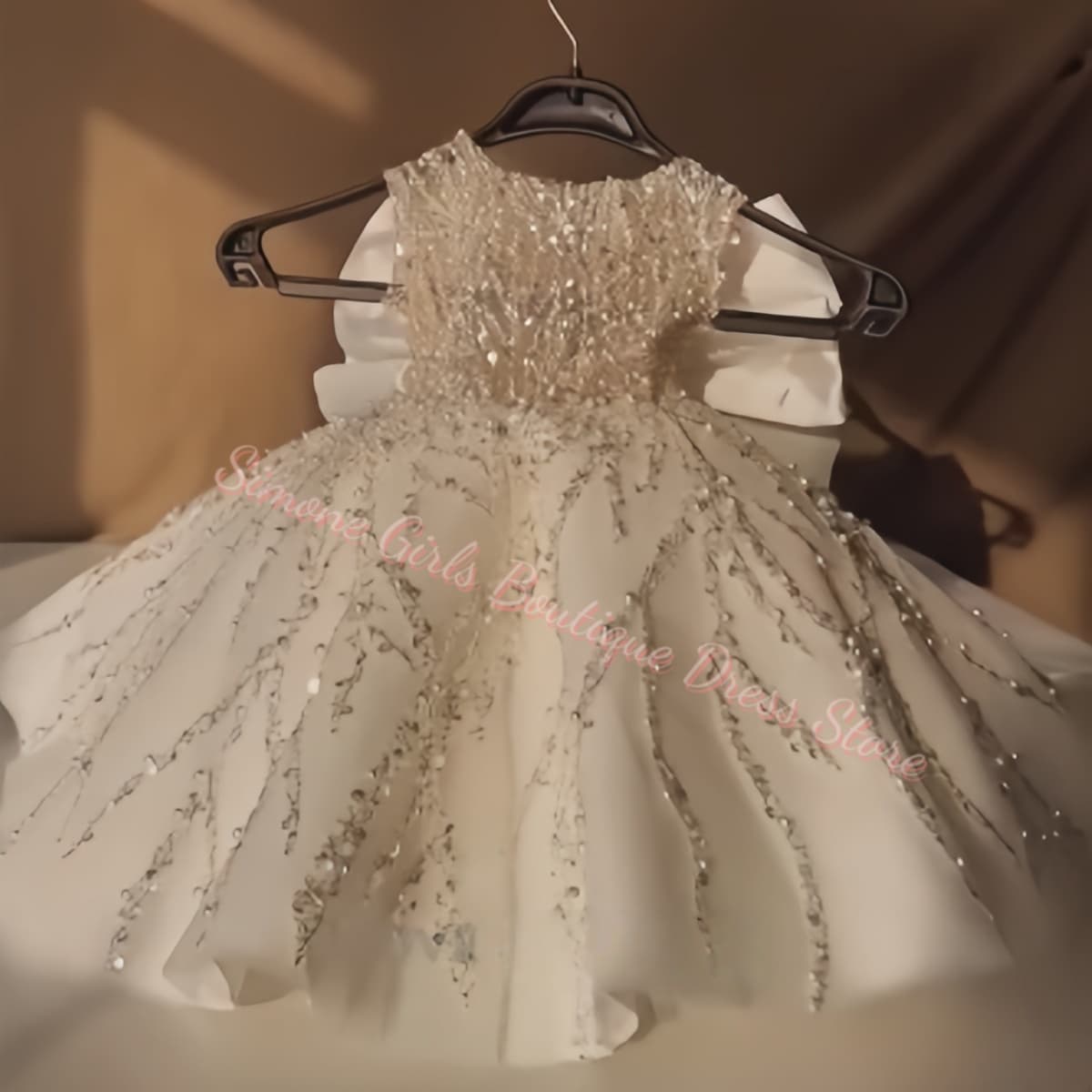 Çiçek Kızı Elbisesi Lüks Boncu - Toddler Girl Tulle Party Dress incelemesi ve fiyatı