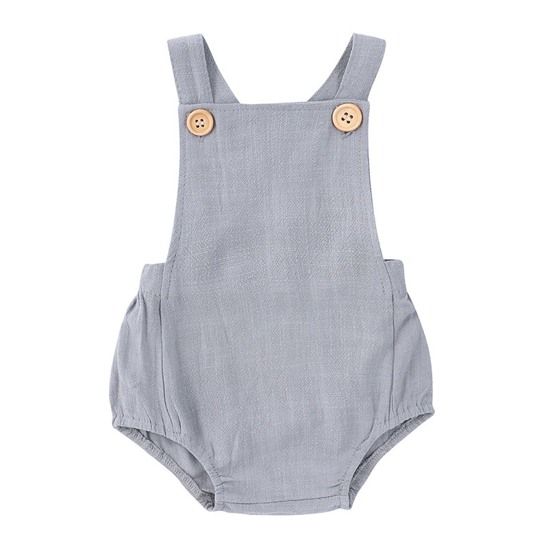 2025 Yaz Yeni Doğan Bebek Erke - Baby Summer Linen Sleeveless Jumpsuit incelemesi ve fiyatı