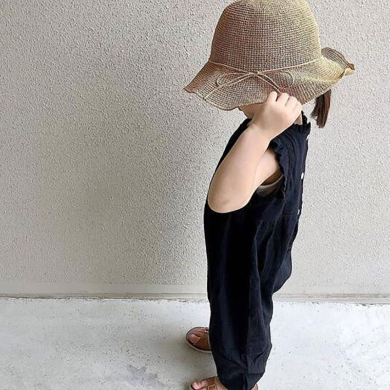 MILANCEL yaz bebek tulum kolsu - Baby Summer Linen Sleeveless Jumpsuit incelemesi ve fiyatı