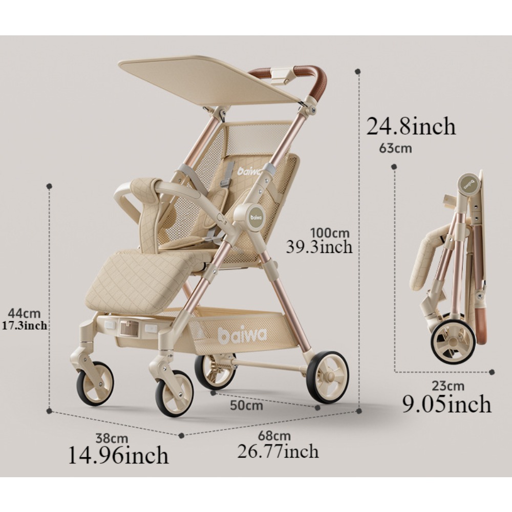 Katlanabilir Seyahat Şemsiyeli - Lightweight Foldable Baby Stroller Compact incelemesi ve fiyatı