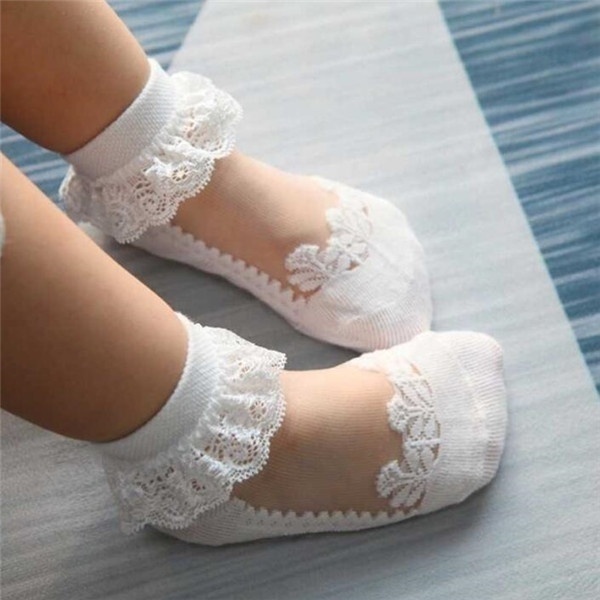 Sevimli Dantel Çiçekli File Be - Unisex Baby Socks Non Slip incelemesi ve fiyatı
