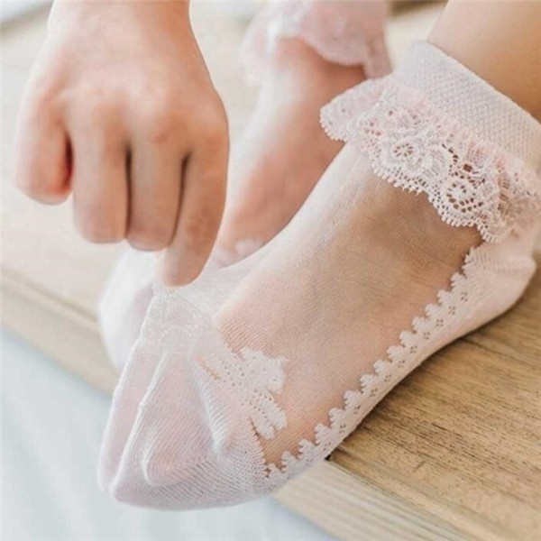 Sevimli Dantel Çiçekli File Be - Unisex Baby Socks Non Slip incelemesi ve fiyatı